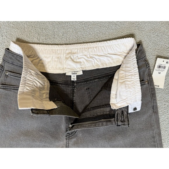 NWT BAR III Contrast Waist Wide Leg Going Out Jeans Gray Womens Size 14 - Picture 12 of 12